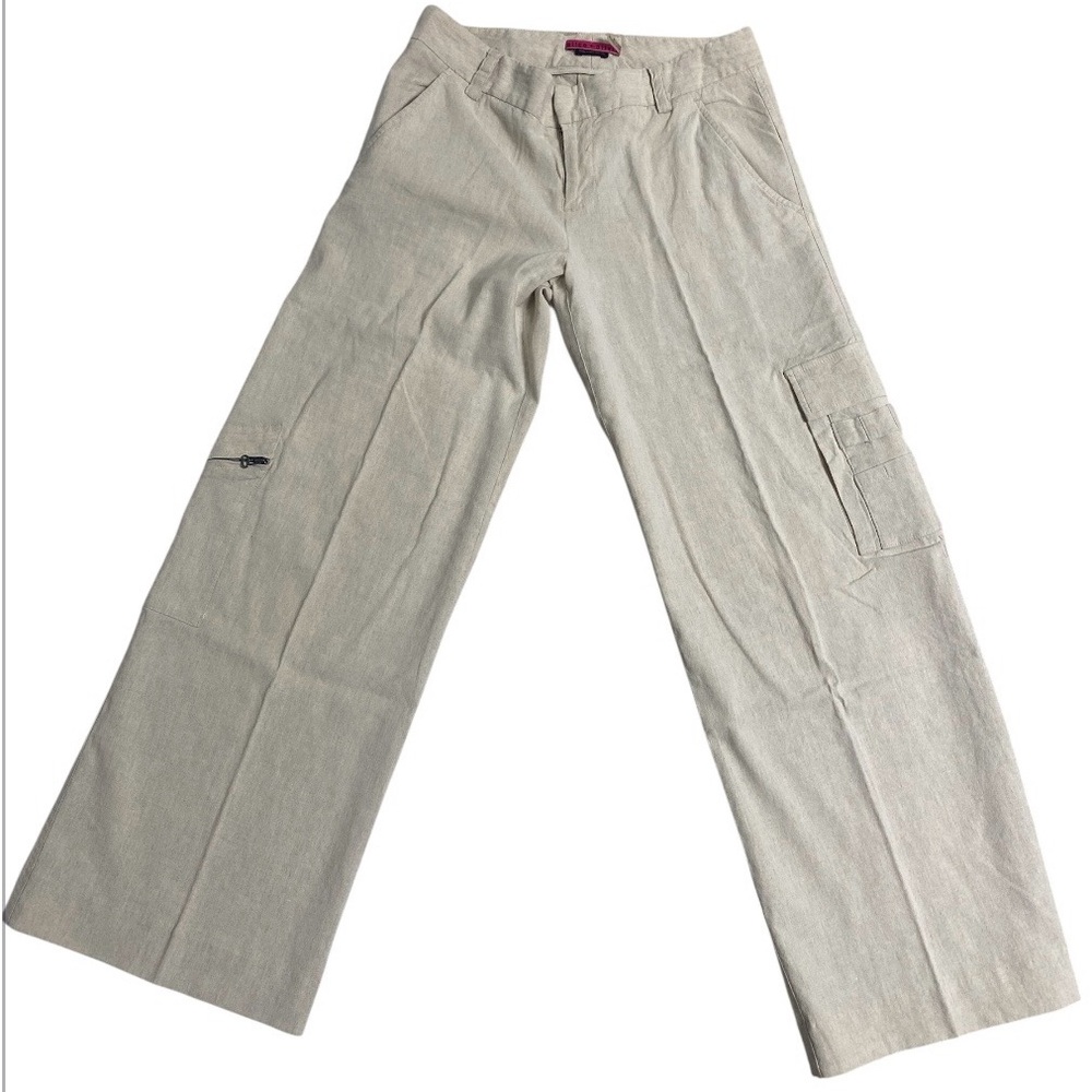 Alice + Olivia Light Beige Cargo Pants